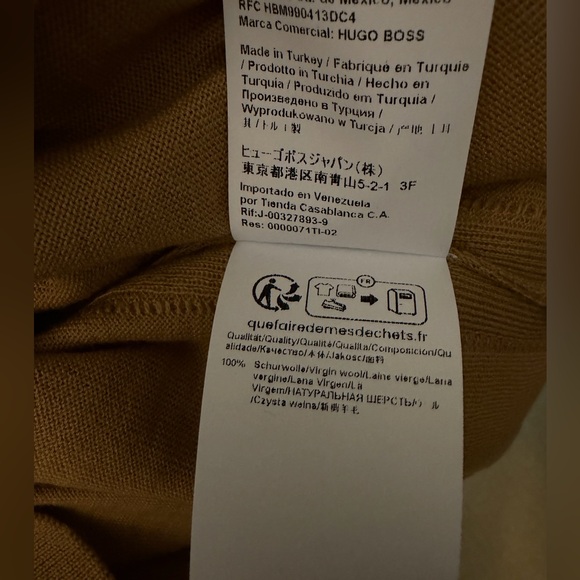 Boss Camel Turtleneck 100% Virgin Wool Sweater. Quality - Picture 7 of 9